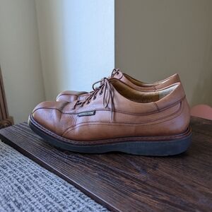 Mephisto Abel Goodyear Welt Air Relax Brown Leather Lace Up Comfort Casual Shoes